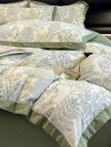 High-end thickened brushed autumn and winter four-piece set 80-count all-cotton pure cotton bed sheet and duvet cover American-style warm bedding Specification image